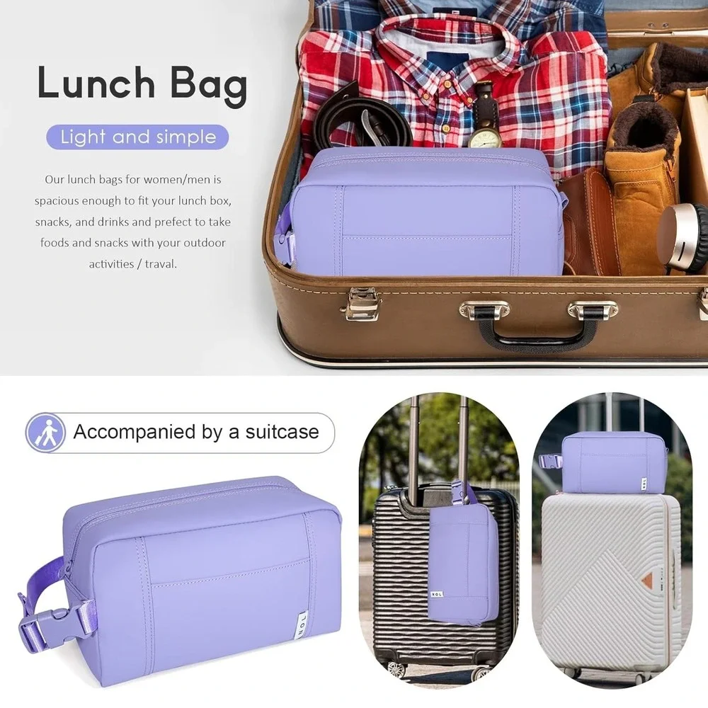 NOL Natural Organic Lifestyle Freezable Snack Bag, Leakproof Cooler Lunch Bag